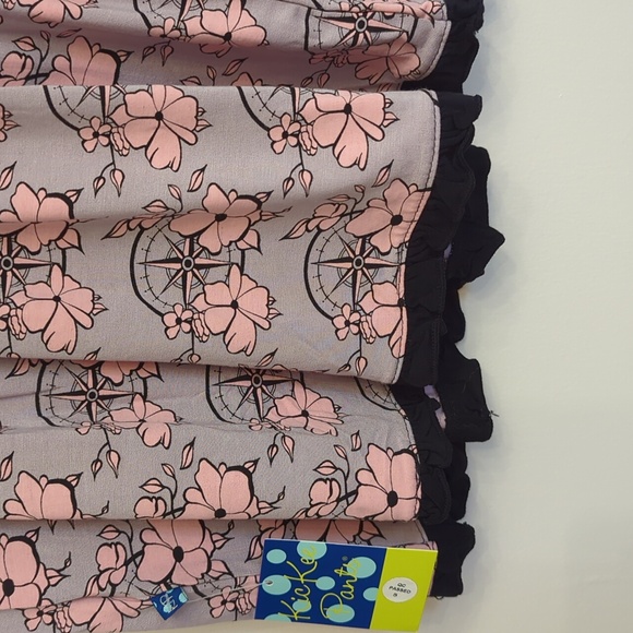 NWT Kickee Pants Long Sleeve Swing Dress, Feather Nautical Floral, 4T - Picture 9 of 9